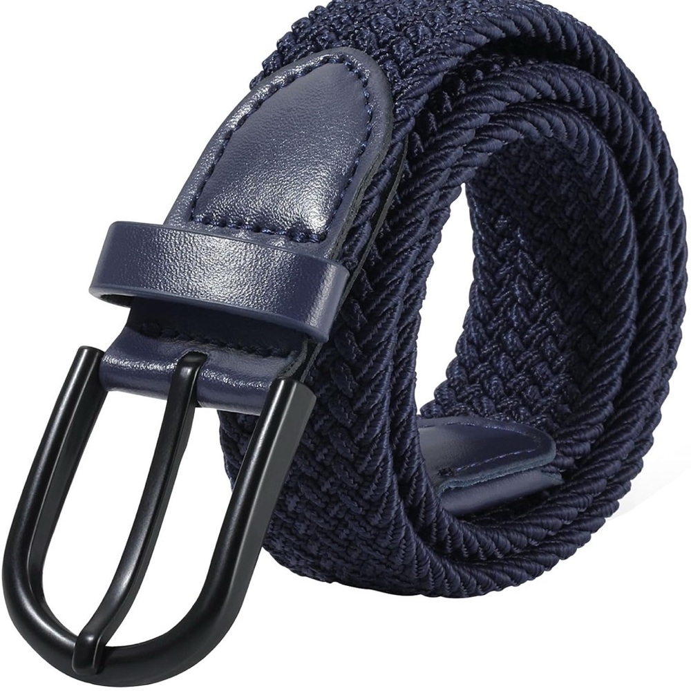 Blue Woven Elastic Belt